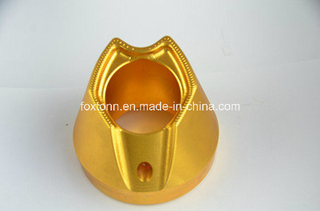 OEM CNC Machining Motor Parts with Gold Anodization