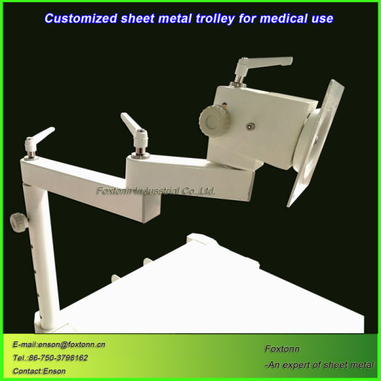 Sheet Metal Fabrication Medical Equipment Trolley for Hospital