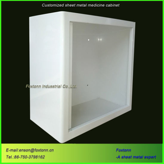 Customized Sheet Metal Bending Parts Wall Mounted Storage Cabinet